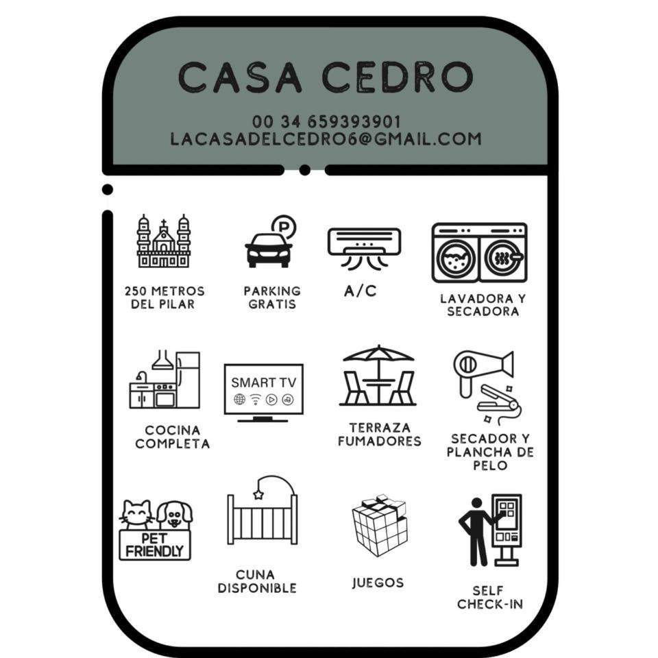 Casa Cedrohistoria Y Confort Con Parking Gratuito Zaragoza Exterior photo